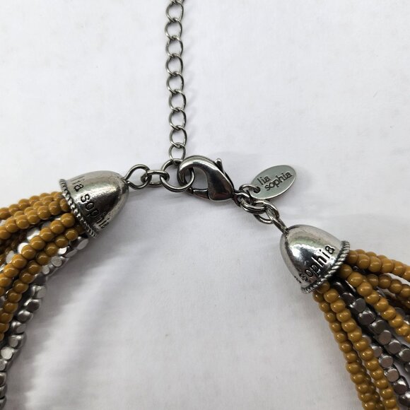 Lia Sophia Beaded Multi Strand Necklace - Picture 5 of 5